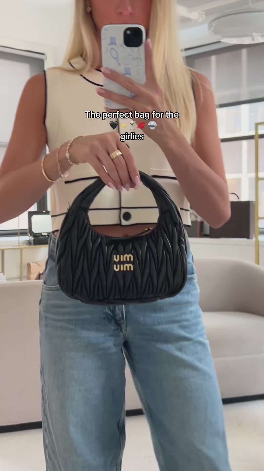 Miu Miu Matelassé Wander Bag